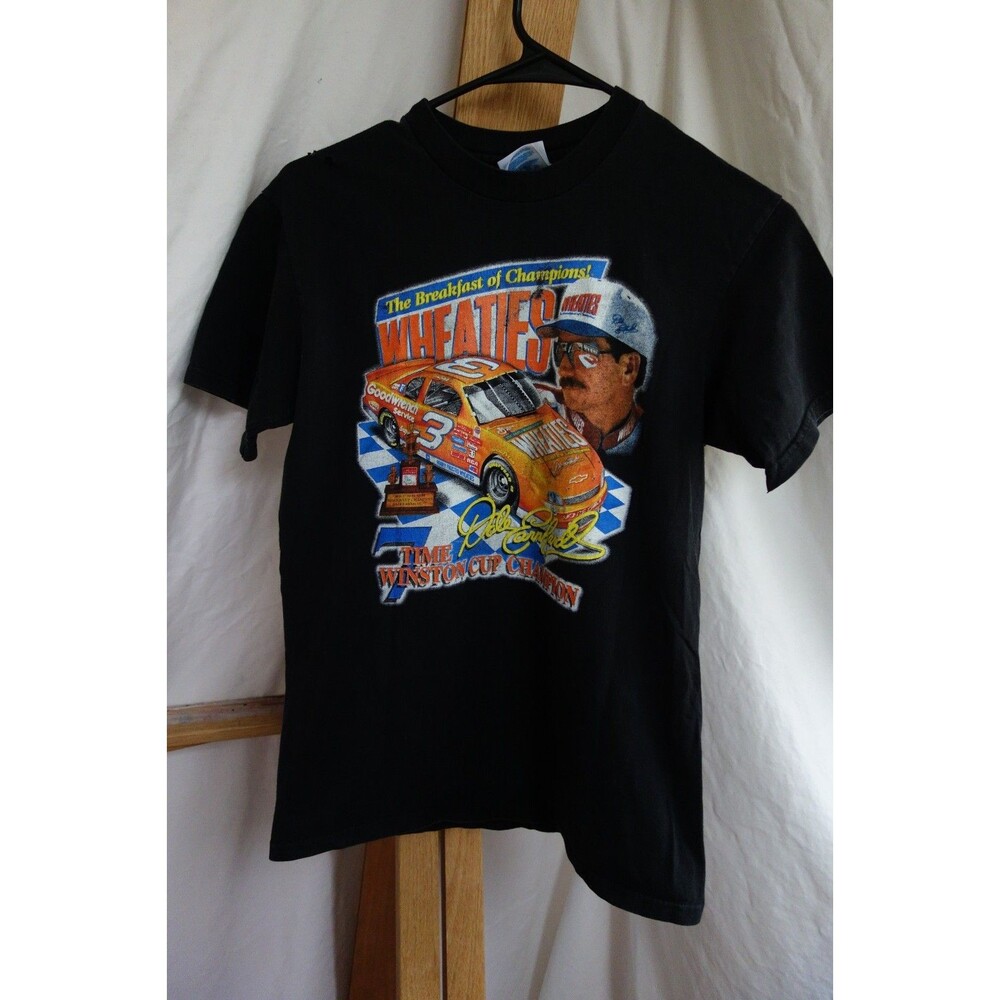 Vintage 1997 Dale Earnhardt NASCAR Wheaties Winston Cup Hanes T-shirt